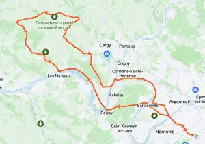 Carte GPS Ride SLR #02 - Road to Vexin